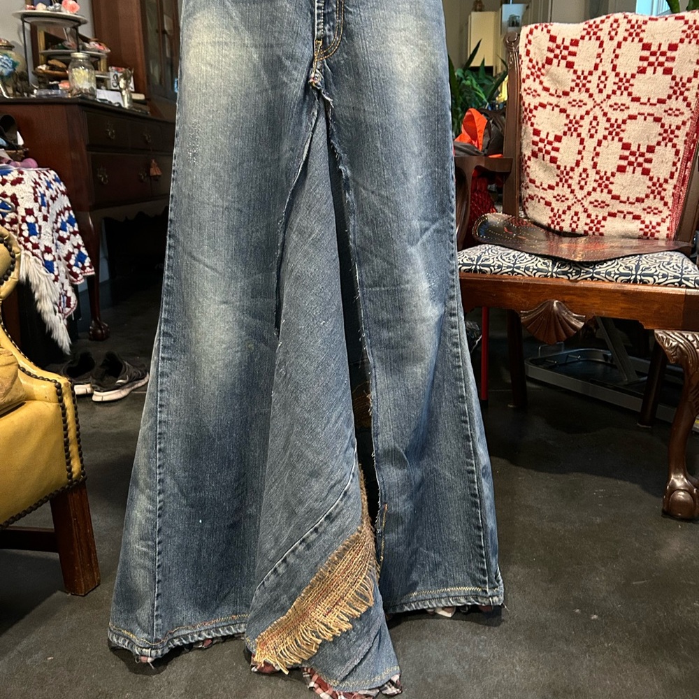Levi's Blue Reworked Skirt with tail